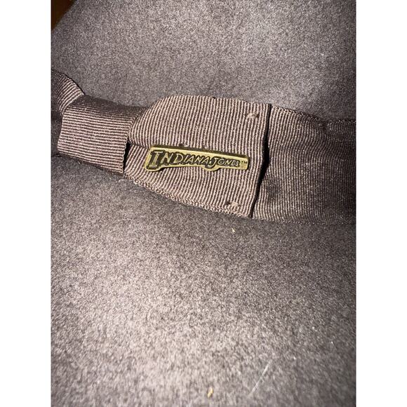 INDIANA JONES Premium Wool Felt Fedora Hat w/Grosgain Band Outdoors Size Medium - Picture 8 of 9